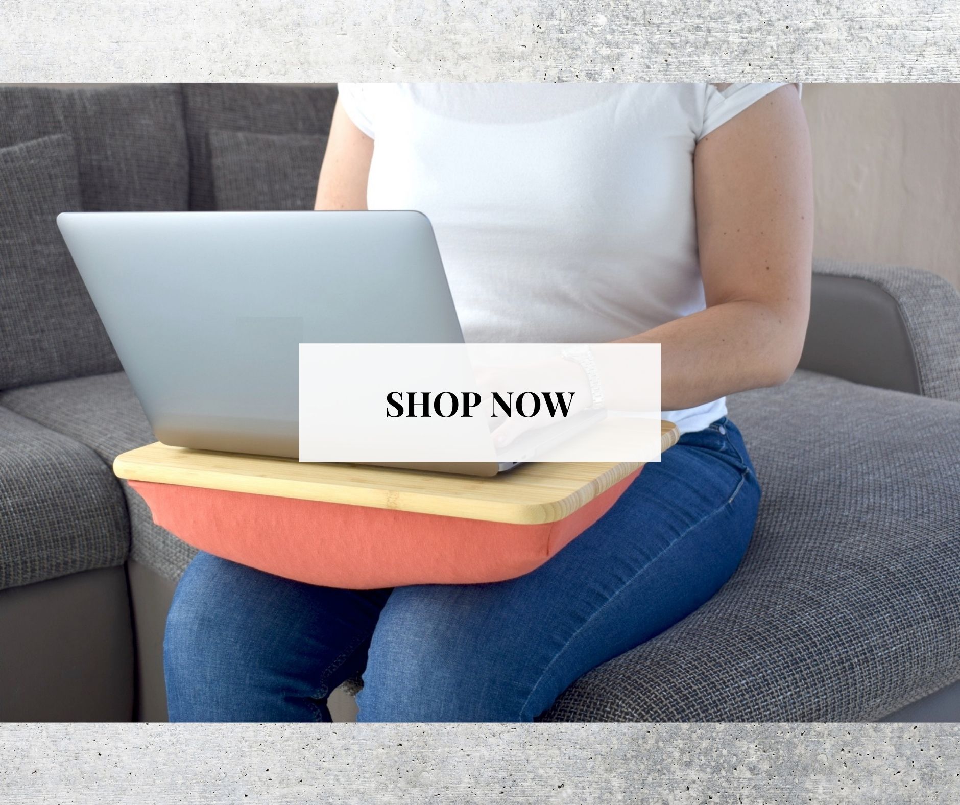 Knietablett lustiges Kissentablett Sofatablett Dackelbaby Dackel Teckel 